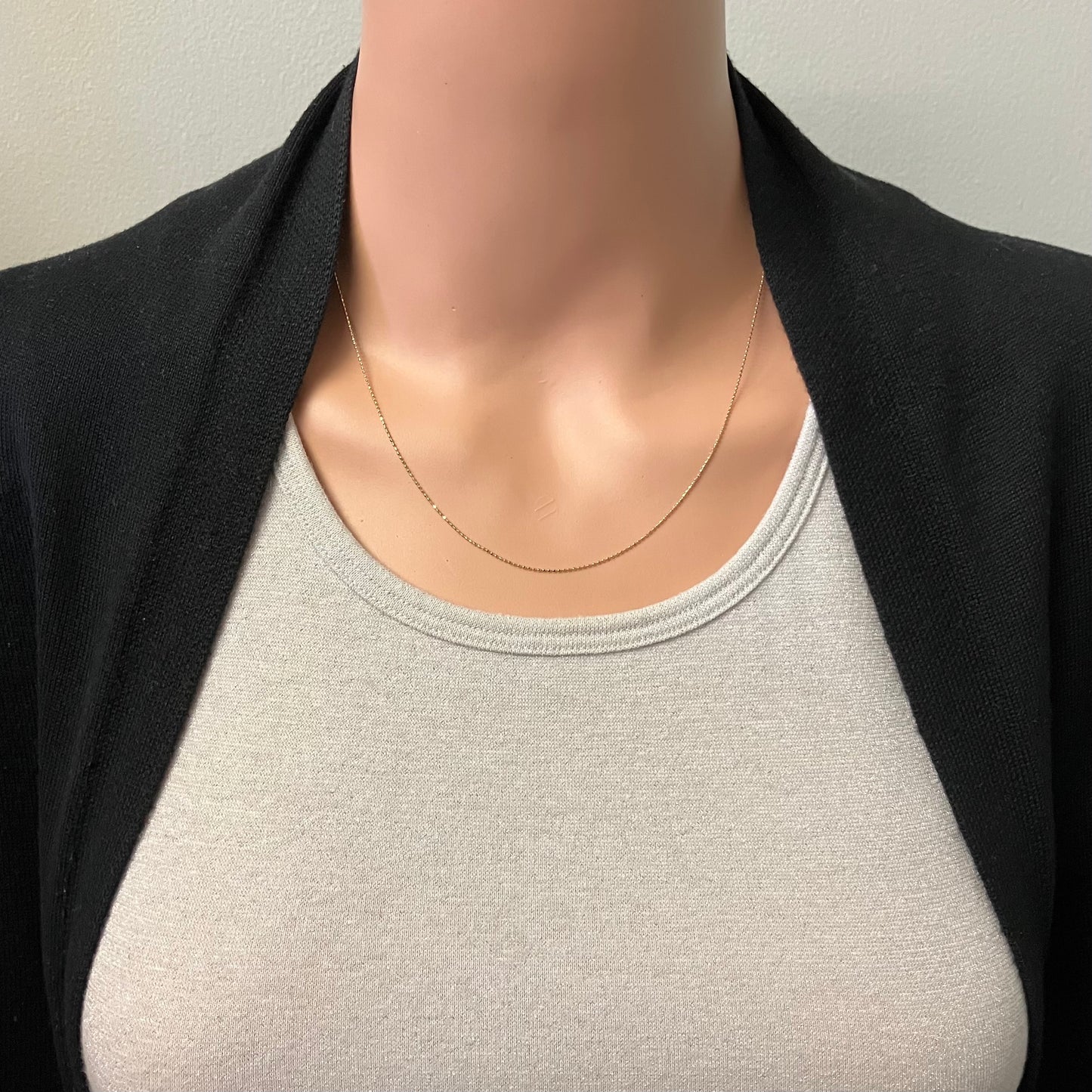 Preowned Yellow Gold Beaded Chain