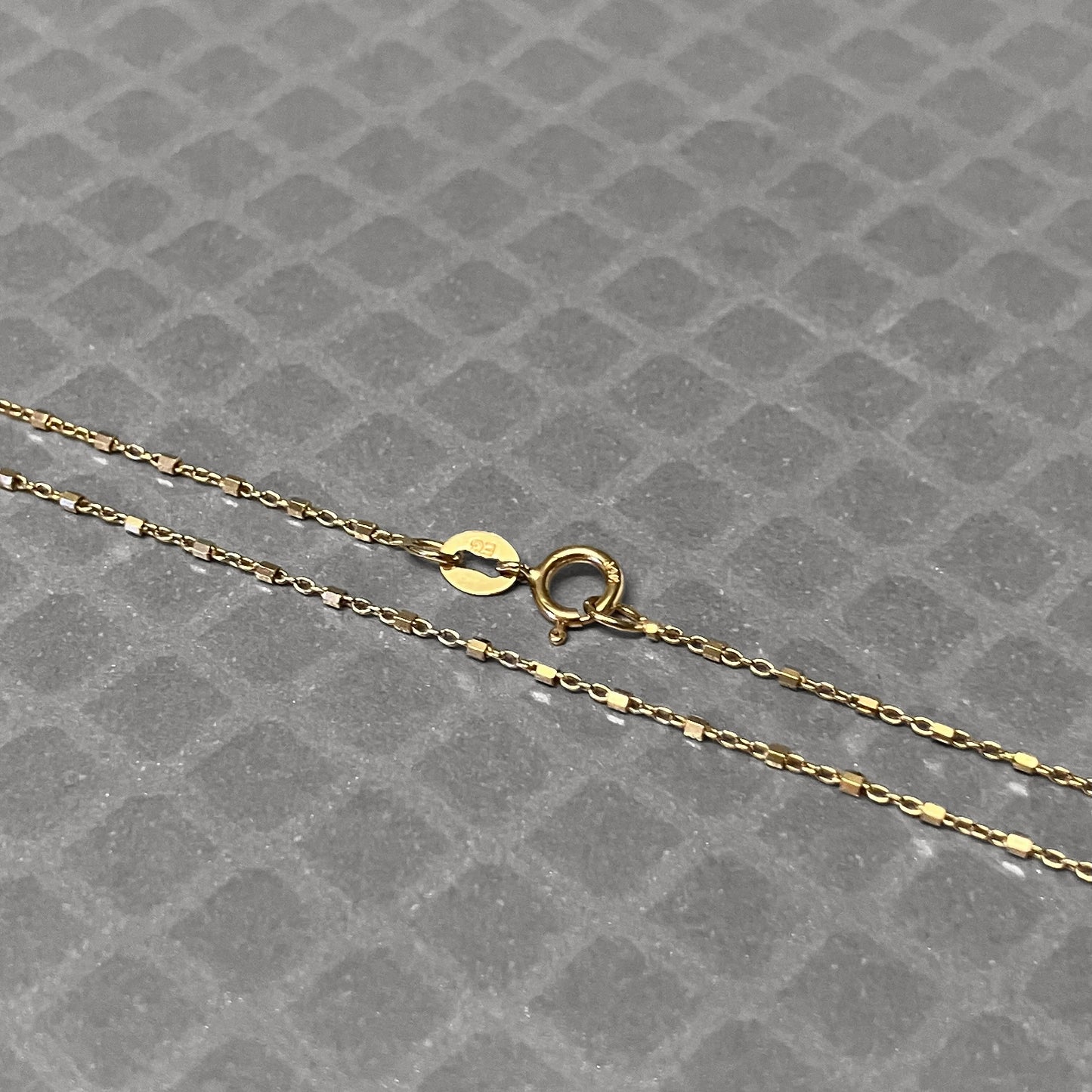 Preowned Yellow Gold Square and Circular Link Chain