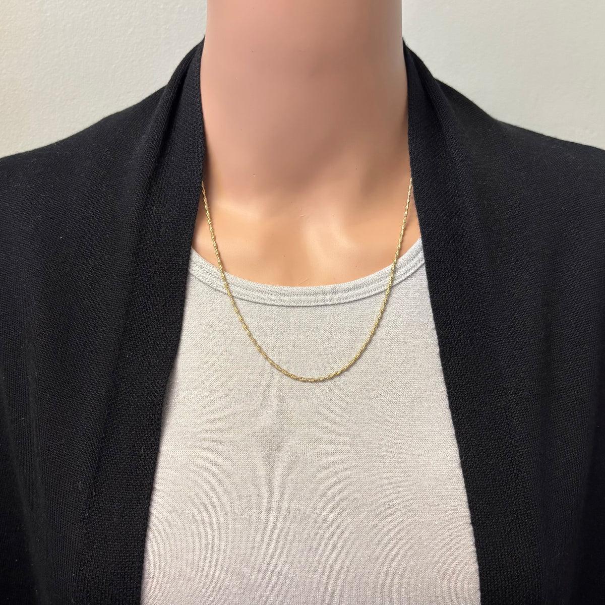 Preowned Yellow Gold Twisted Link Chain