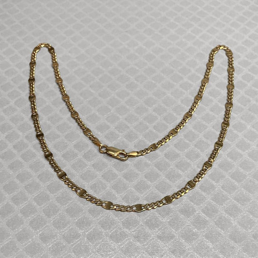 Preowned Yellow Gold Fancy Curb Link Chain