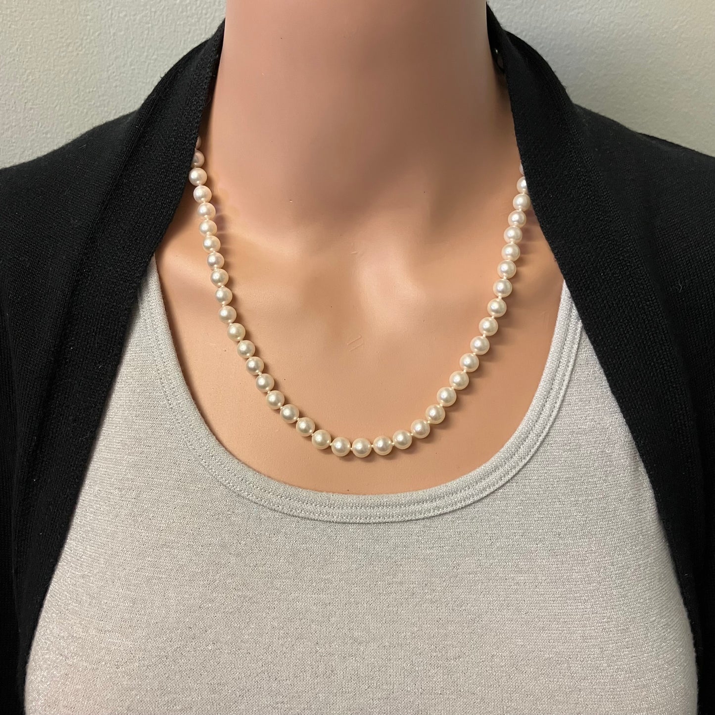 Preowned Yellow Gold and Akoya Pearl Necklace