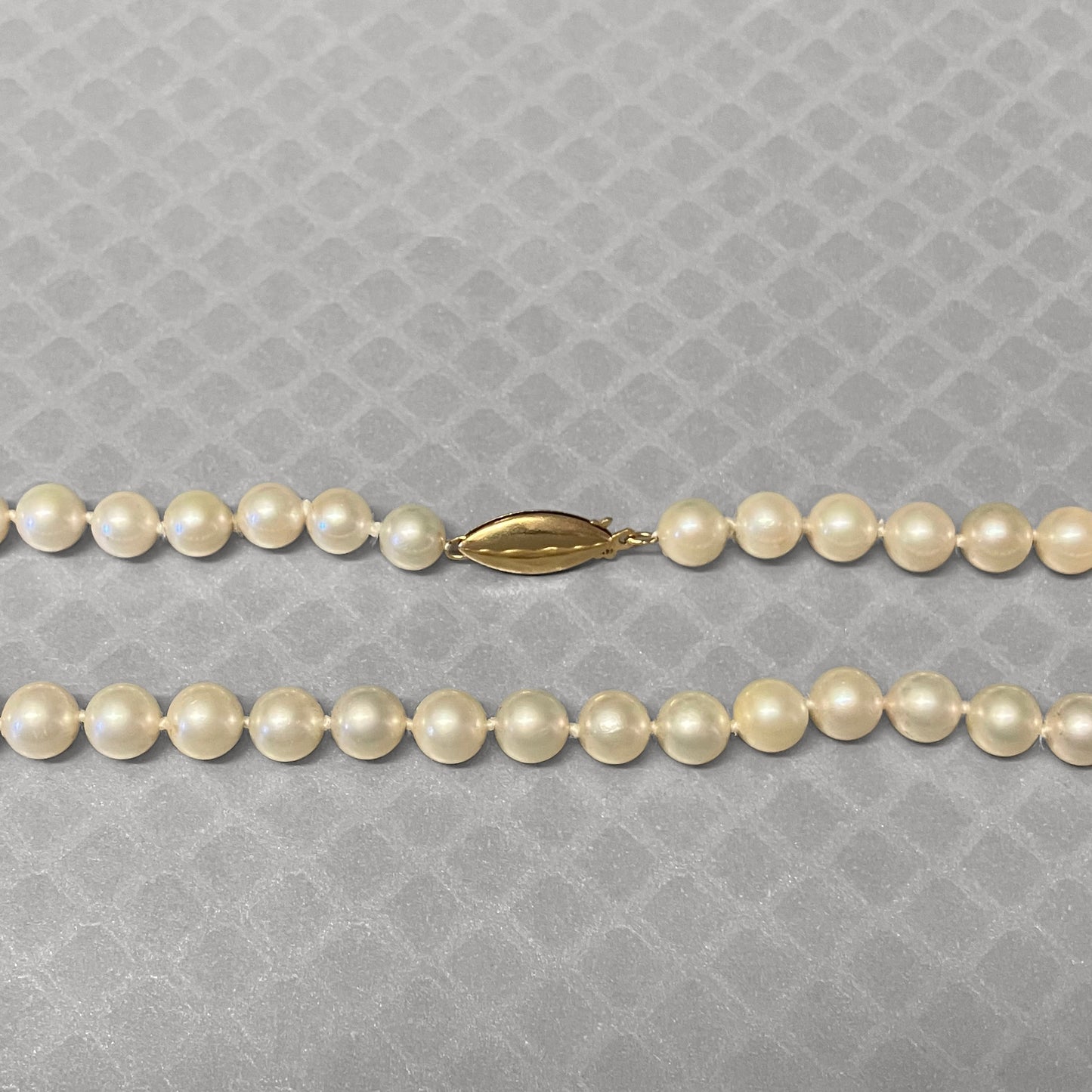 Preowned Yellow Gold and Akoya Pearl Necklace