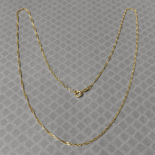 Preowned Yellow Gold Singapore Chain