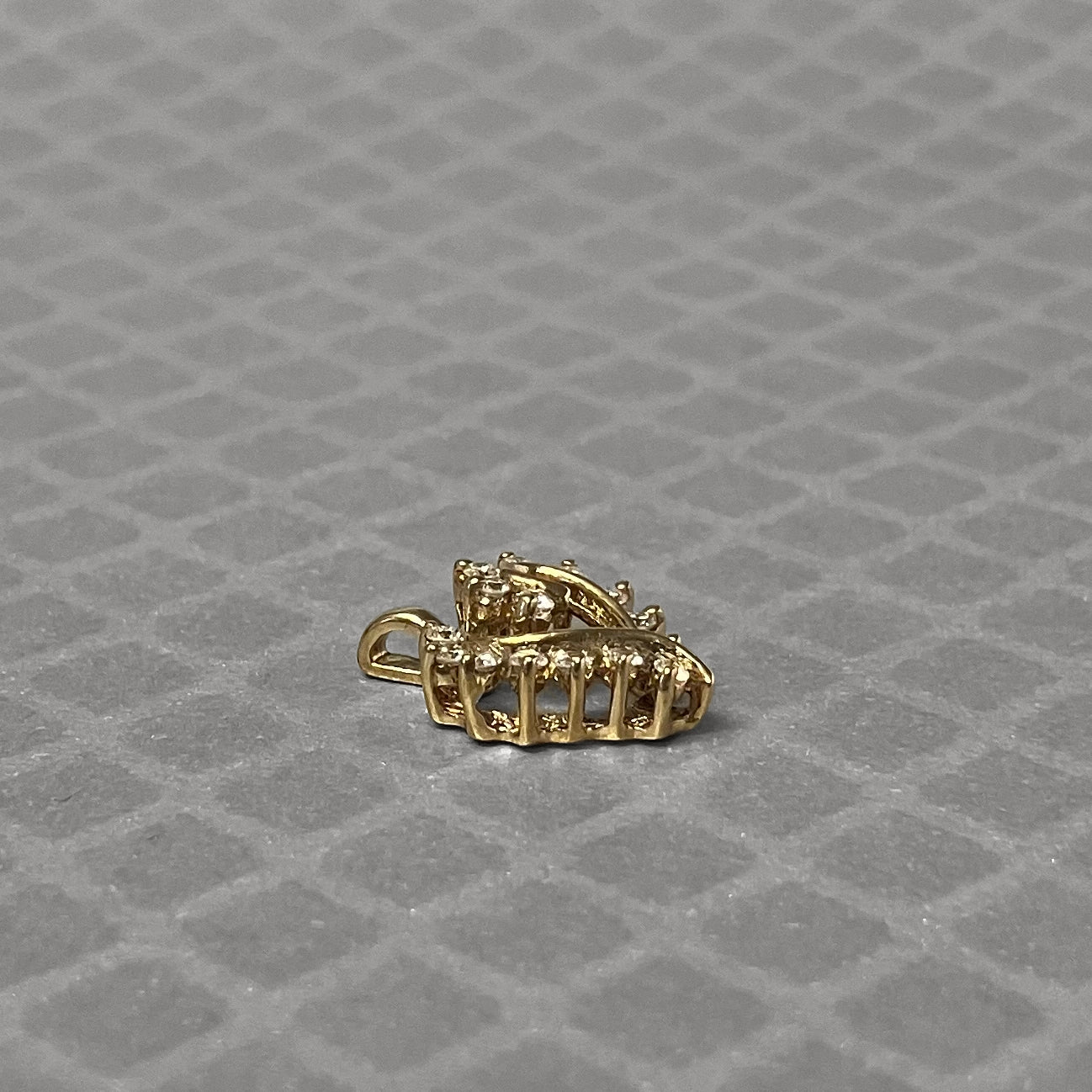 Preowned Yellow Gold and Diamond Heart Pendant