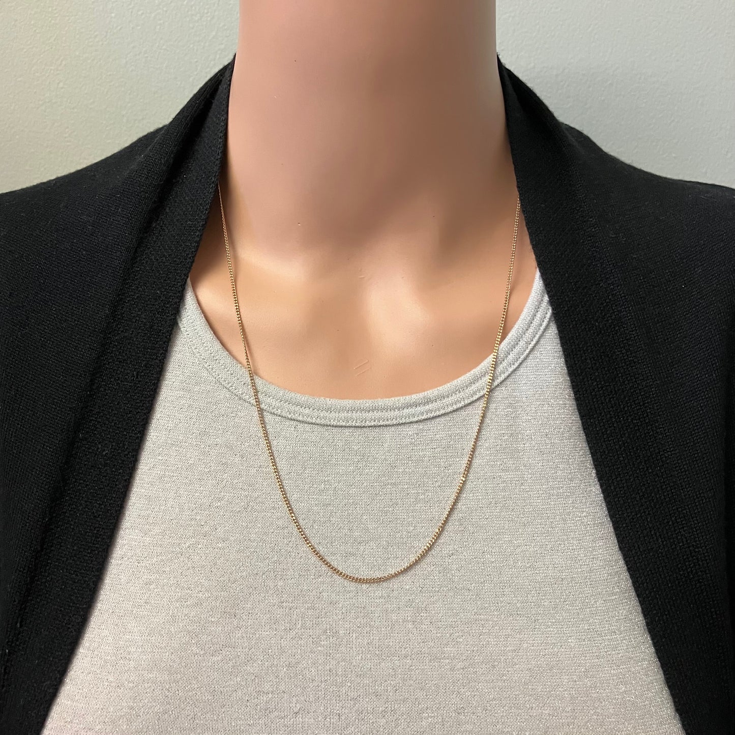 Preowned Rose Gold Curb Chain