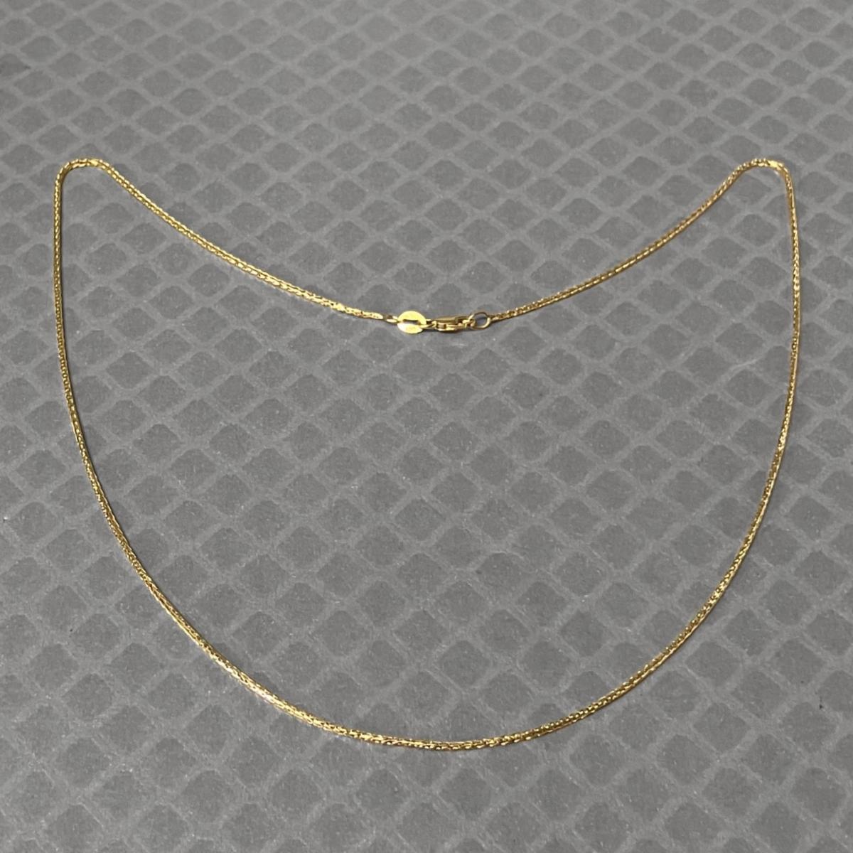 Preowned Yellow Gold Wheat Chain