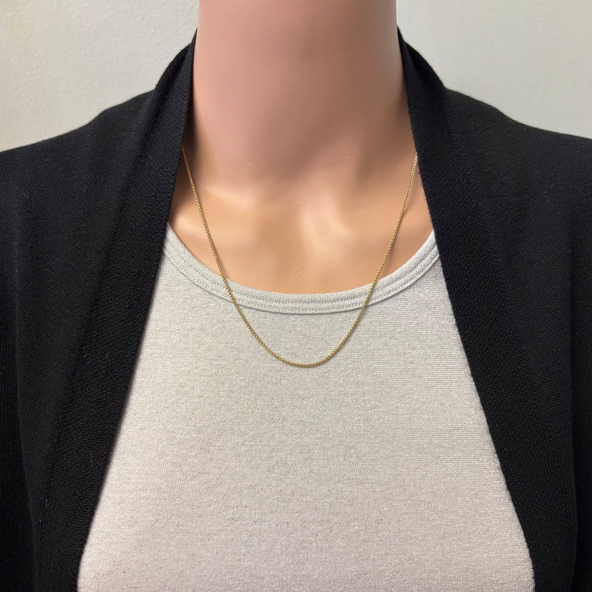 Preowned Yellow Gold Wheat Chain
