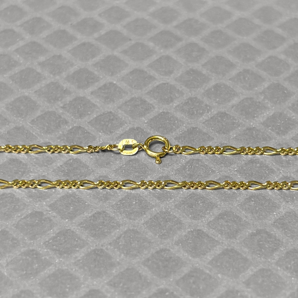 Preowned Yellow Gold Figaro Chain Necklace