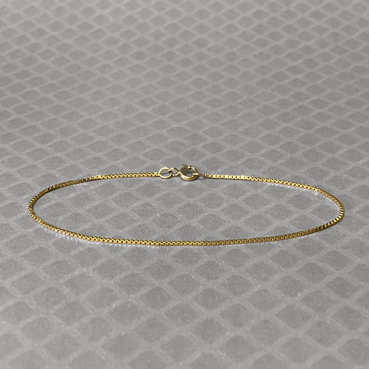 Preowned Yellow Gold Box Chain Bracelet