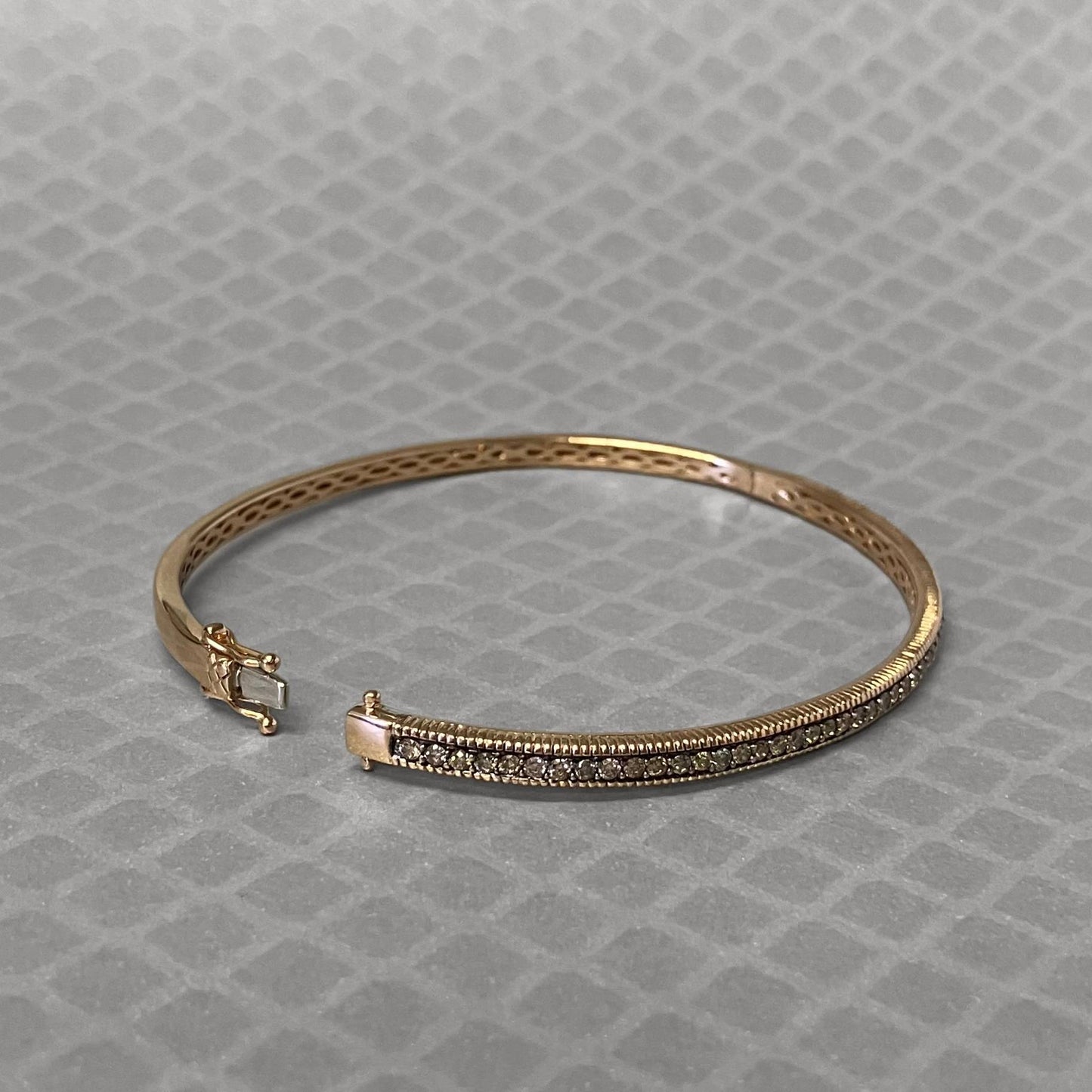 Preowned Rose Gold and Chocolate Diamond Le Vian Bangle Bracelet