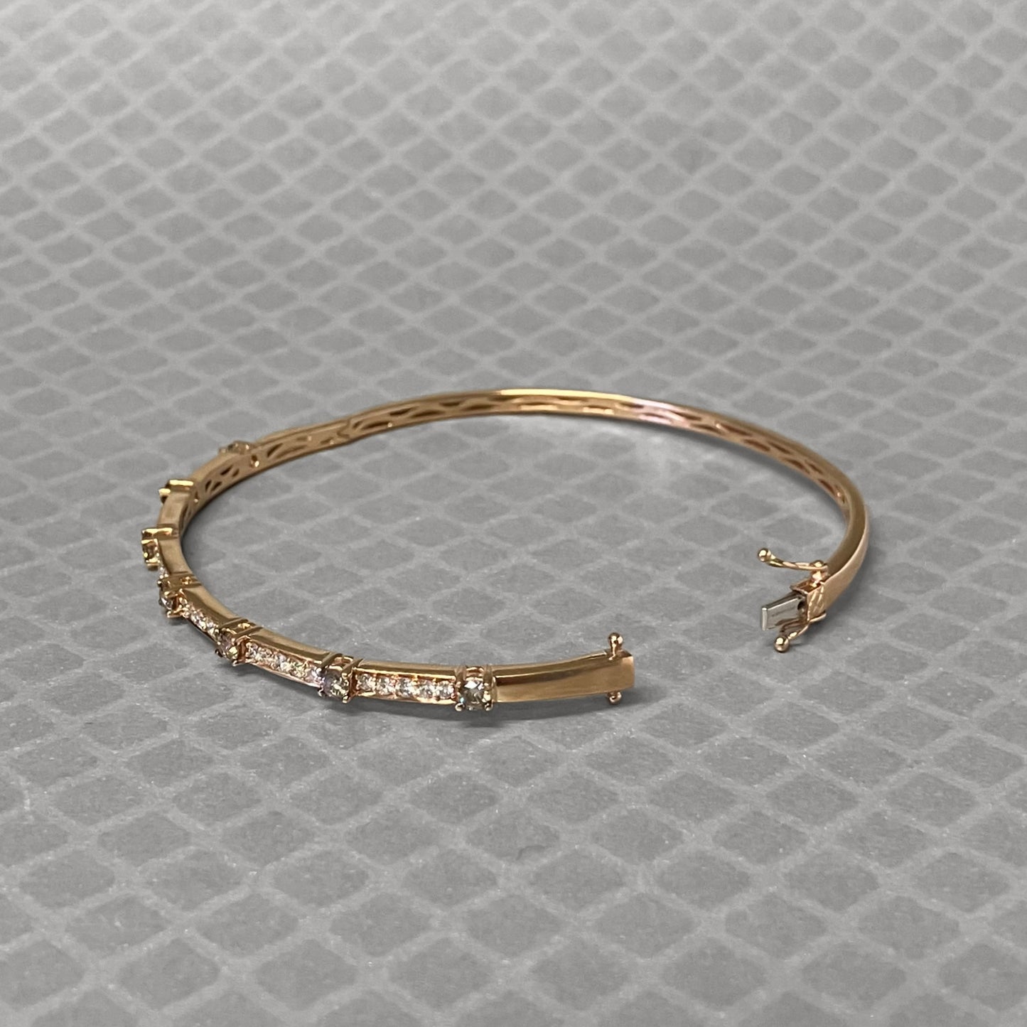 Preowned Rose Gold Chocolate and Vanilla Diamond Le Vian Hinge Bracelet