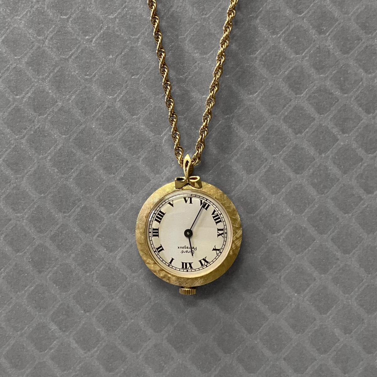 Preowned Yellow Gold Girard Perregaux Watch Pendant