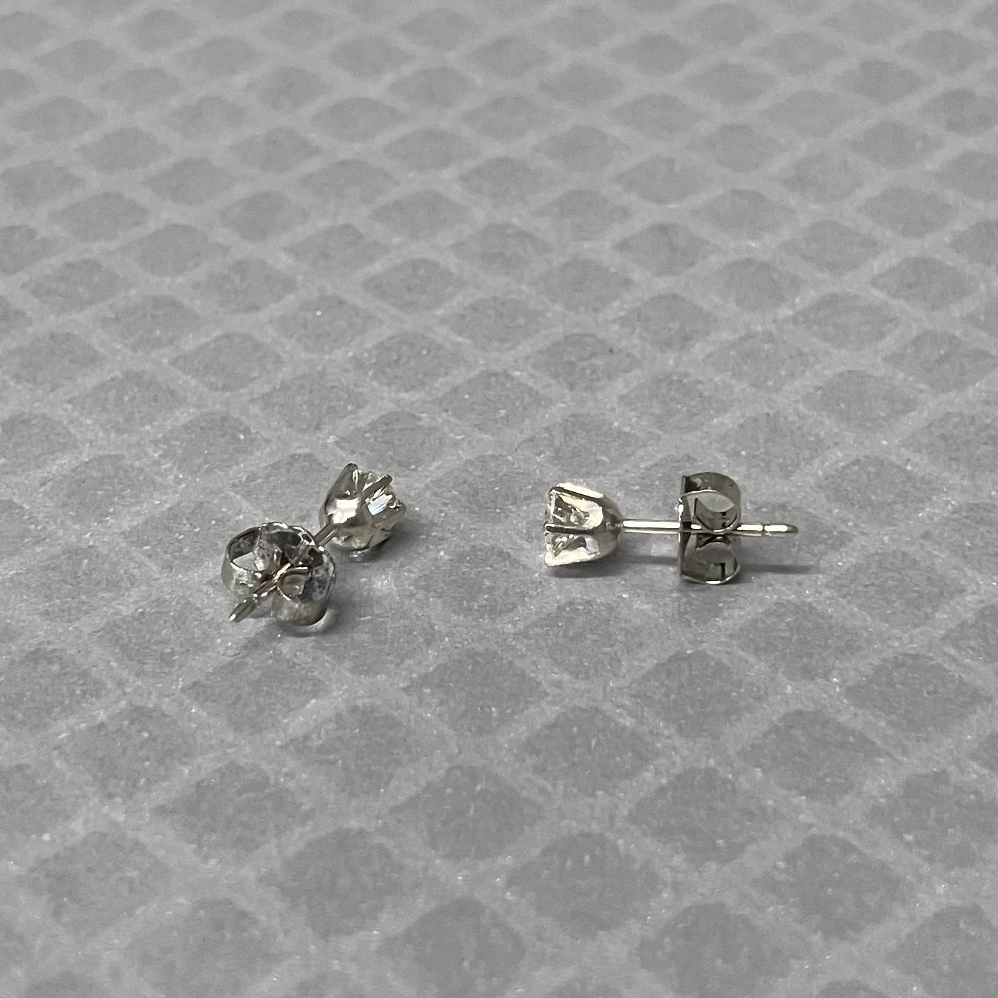 Preowned White Gold and Diamond Stud Earrings