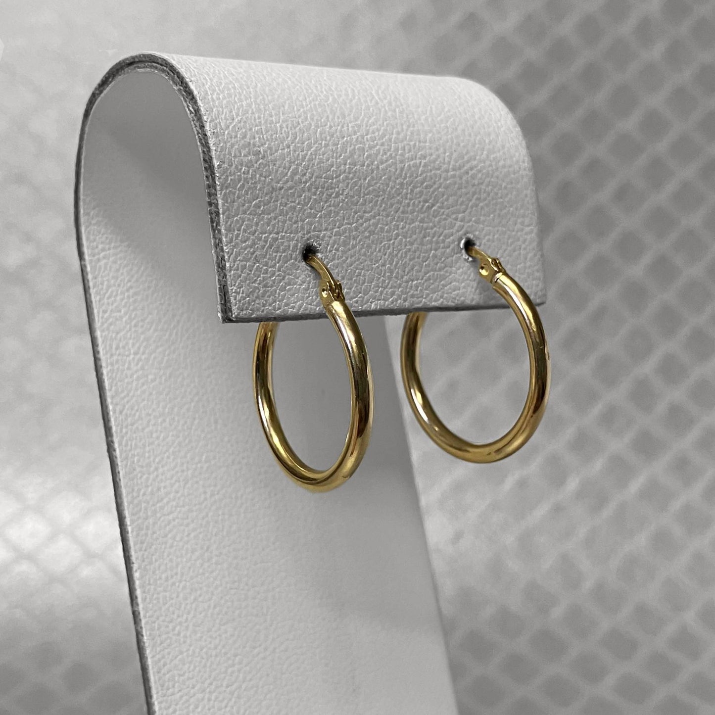 Preowned Yellow Gold Onyx, Tigers Eye, Citrine and Amethyst Interchangeable Hoop Earrings