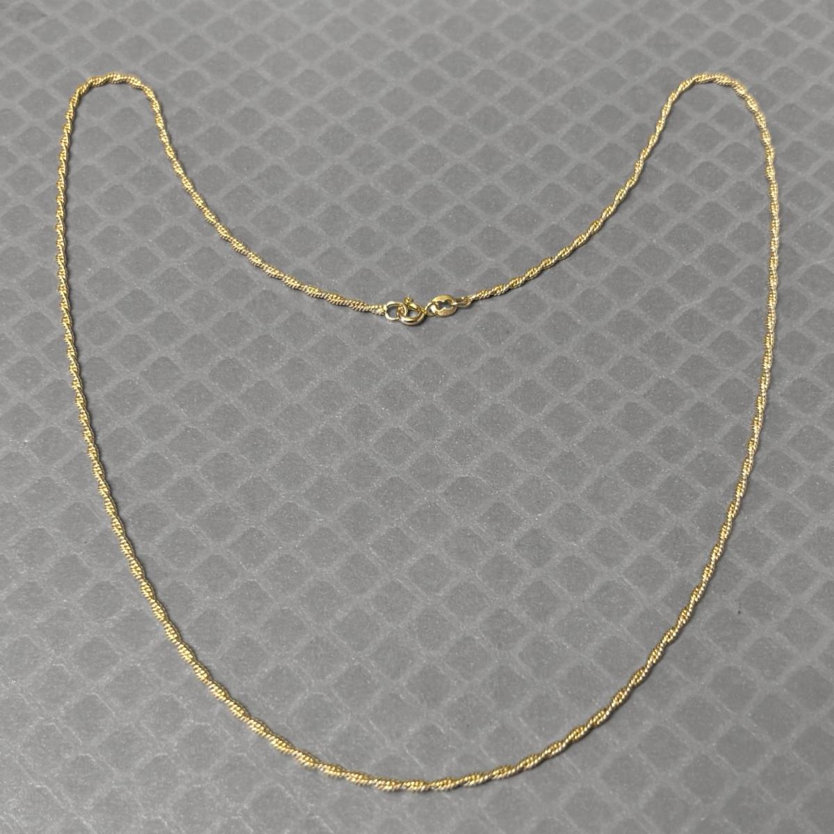Preowned Yellow Gold Twisted Link Chain