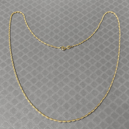 Preowned Yellow Gold Twisted Link Chain
