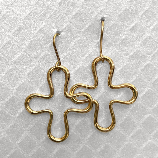 Preowned Yellow Gold Dangle Earrings