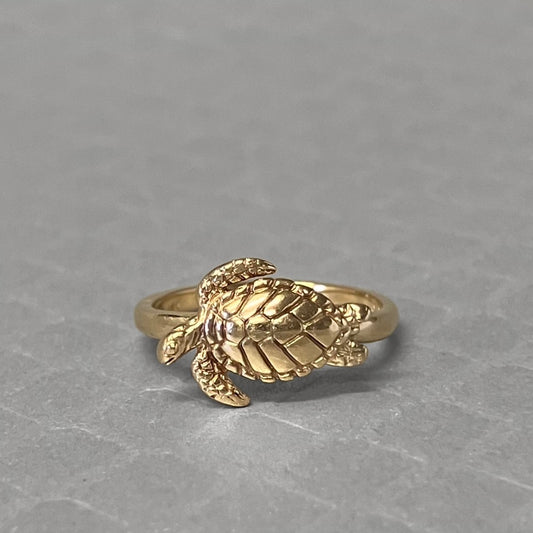 Preowned Yellow Gold Turtle Ring