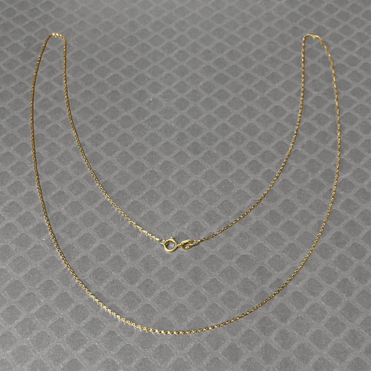 Preowned Yellow Gold Twisted Box Chain