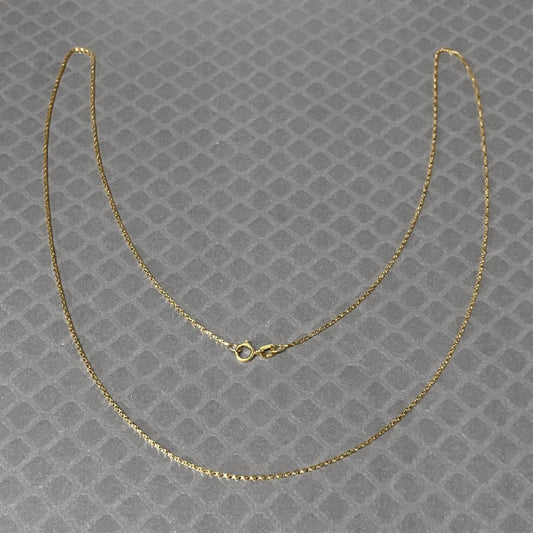 Preowned Yellow Gold Twisted Box Chain