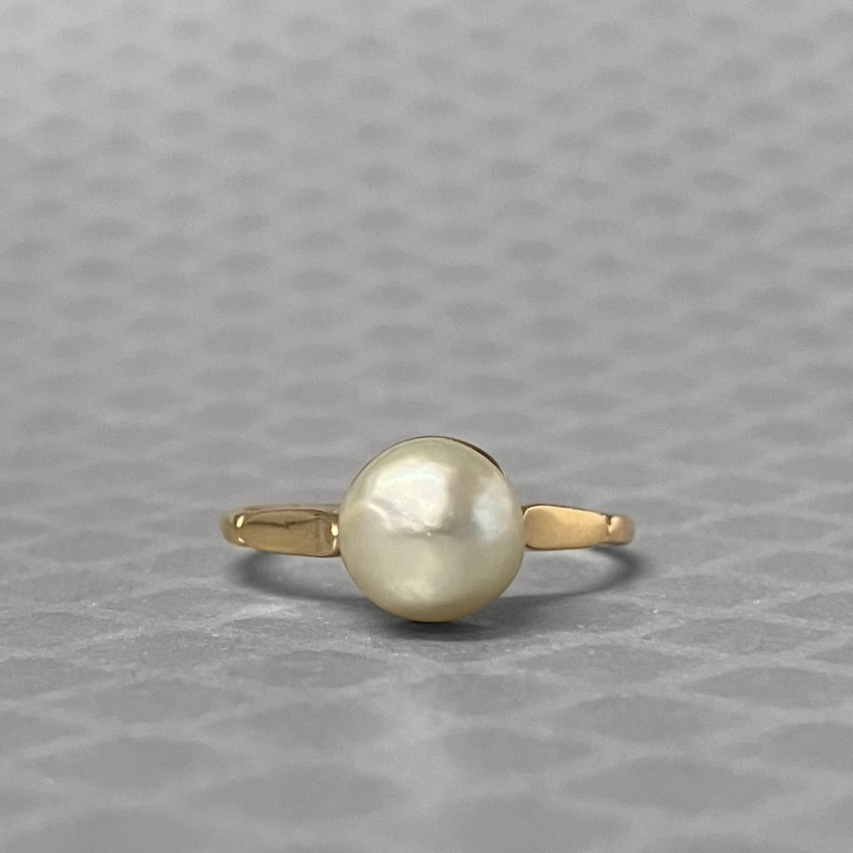 Preowned Yellow Gold and Baroque Cultured Pearl Ring