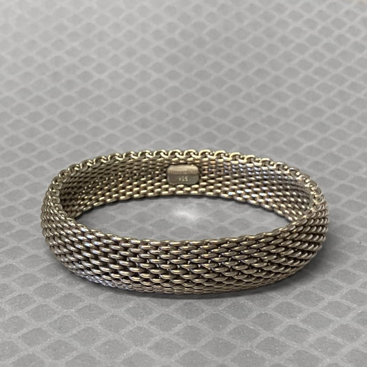 Preowned Sterling Silver Tiffany & Co. Somerset Mesh Bracelet