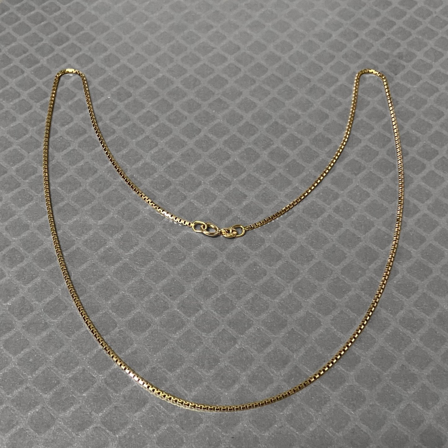 Preowned Yellow Gold Rounded Box Chain