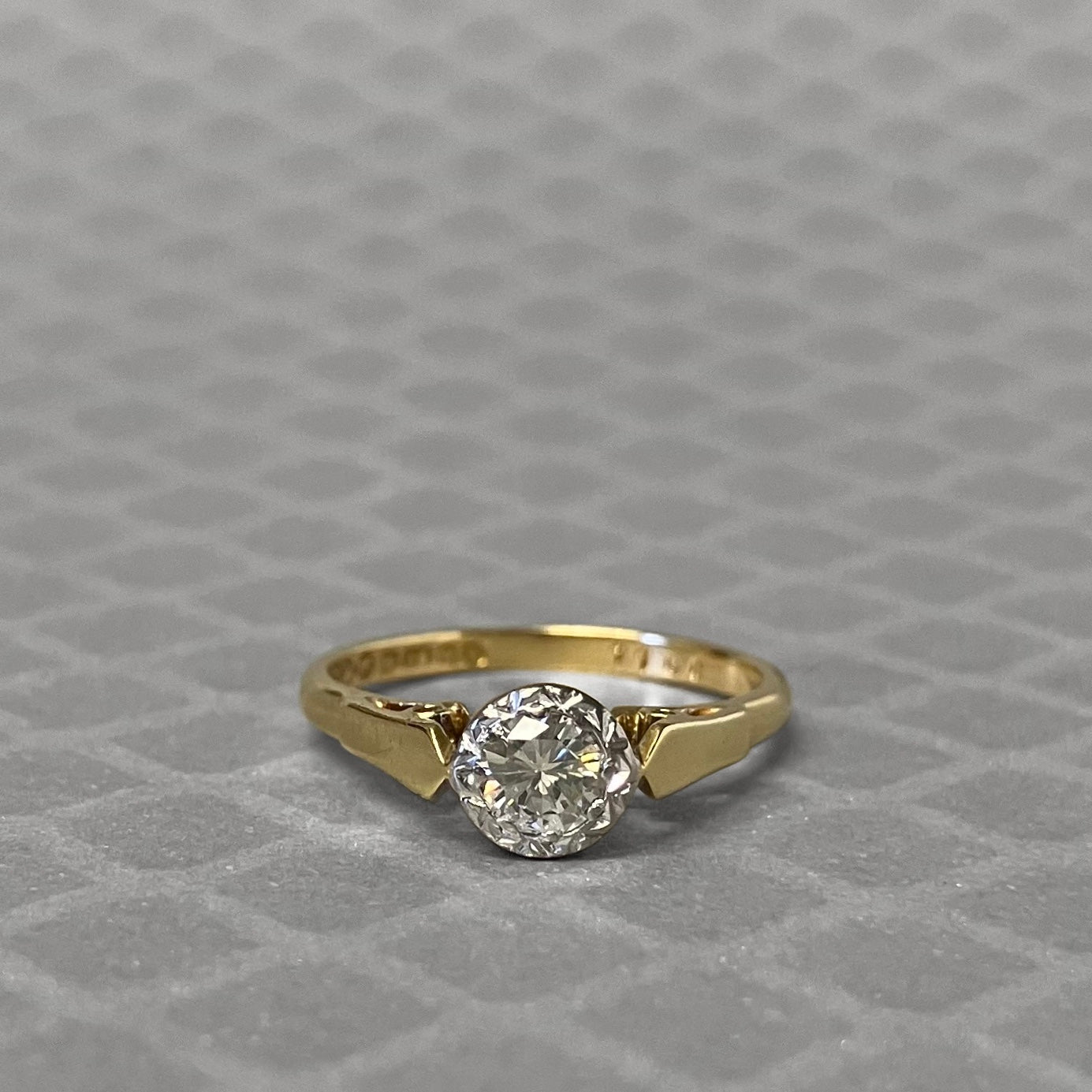 Preowned Platinum and Yellow Gold Diamond Ring